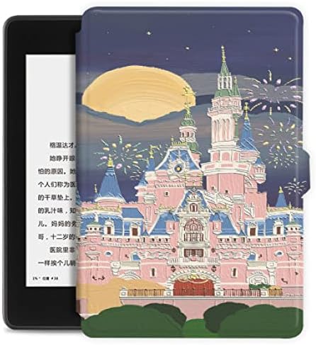 Тънък калъф за Kindle 10-то поколение (випуск 2019 г., модел J9G29R) - Лек защитен калъф от изкуствена кожа премиум-клас с функция за