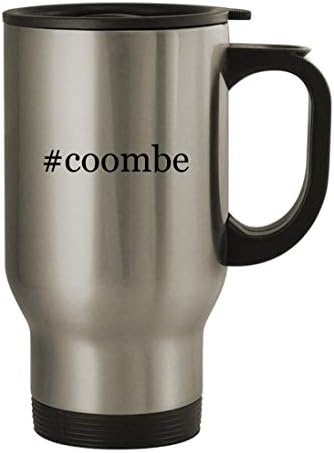 Подаръци дрънкулки #coombe - Пътна Чаша от Неръждаема Стомана с тегло 14 грама, сребрист