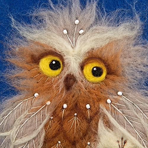 Комплект за тепане Owl Family Charivna Mit - Изкуството на сплъстяване от филц - Owl Family Окото на валяние /Фигура за тепане - Комплект
