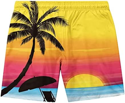 Плажни къси Панталони Големи Размери за Мъже С Графичен Принтом, бързо съхнещи Плажни Плажни къси Панталони с Джобове, Удобни Спортни Шорти на съвсем малък
