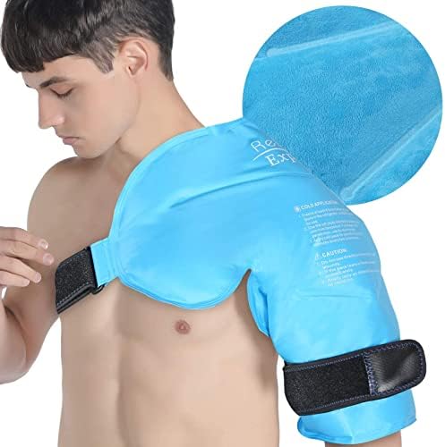 Обвиване на тялото с лед за глезените Relief Expert и Холодотерапия с помощта на ротаторния маншон с лед на рамото си XL