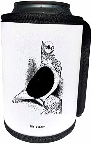 Триизмерна Реколта Илюстрация на Гълъбите изкуство Сладко Turbit Fancy. - Опаковки за бутилки-охладители (cc-364642-1)