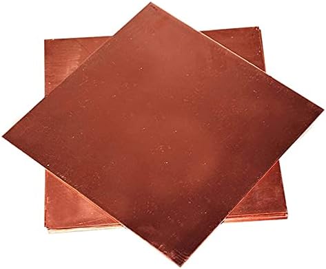 Медни листа фолио YIWANGO Мед Метален лист Фолио табела 200x300x0. 8 мм Почиства Медни метална плоча (2 ЕЛЕМЕНТА) Латунная плоча Медни листа (Размер: 200x300x1,5 мм)
