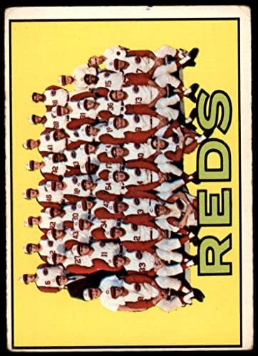 1967 Topps 407 Maya Отборът на Синсинати Редс (Бейзболна картичка) СПРАВЕДЛИВИ Червени