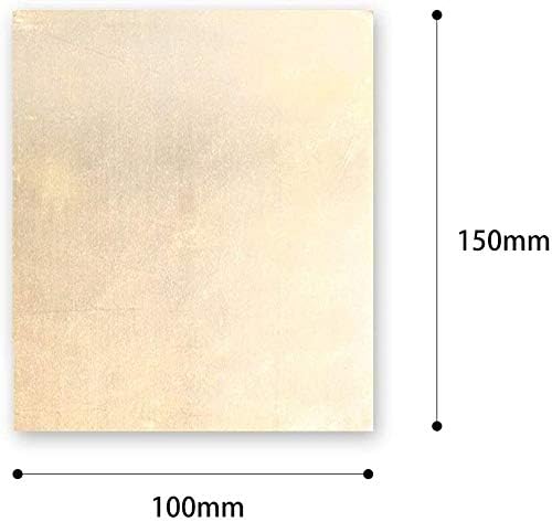Латунная плоча UMKY от латунного ламарина Отрязва Месинг лист най-високо качество H62, подходящ за заваряване на метално фолио с размер 2.5 мм x 100 мм x 150 мм