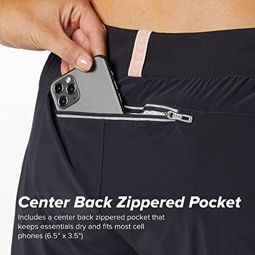 Спортни къси панталони KORSA Прегръдка 7 2.0 за жени с джобове | Леки, Влагоотводящие и с къса подплата | за джогинг, йога, фитнес зала | Черни, X-Small