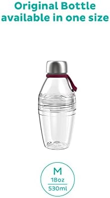 Оригиналната Пластмасова бутилка KeepCup | за многократна употреба Пътен Чаша от Неръждаема стомана с херметически капак, не съдържа BPA и BPS, Лек | Среден | 18 грама / 530 мл