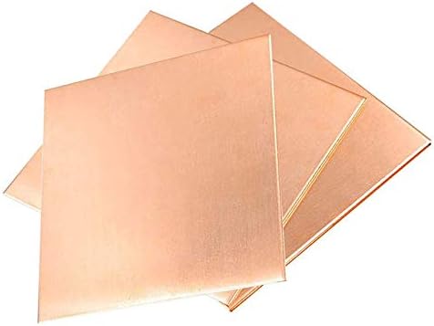 Z Създаване на дизайн Латунная Медна плоча е метален лист Фолио Табела 2x200 X 200 мм и Изрежете Медна метална плоча (3ШТ) Метална медни фолио (размер: 200x200x4 мм)