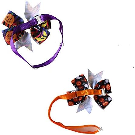 Вратовръзки-пеперуди за кучета на Хелоуин 3,2 папийонка под формата на Черепи, Тикви, Вратовръзки за домашни любимци, Нашийник за кучета, подходящи за домашни любимц