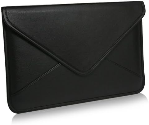 Калъф BoxWave за Lenovo T470s (Case by BoxWave) - Луксозни Кожена чанта-месинджър, Дизайн своята практика-плик от изкуствена кожа за Lenovo T470s - Черно jet black