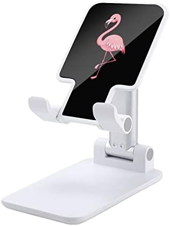 Сладък Красив Розово Фламинго Регулируема Поставка за Мобилен Телефон Сгъваеми Преносими стойка за Таблети за Офис Пътуване Селска Къща