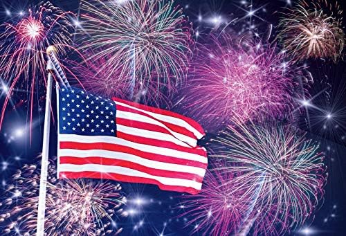 На фона на партито в чест на Деня на независимостта на САЩ, Фойерверки, 10x8 фута, на Фона на американския национален флаг, на Фона на фестивала на 4-ти юли, Оформяне на ?