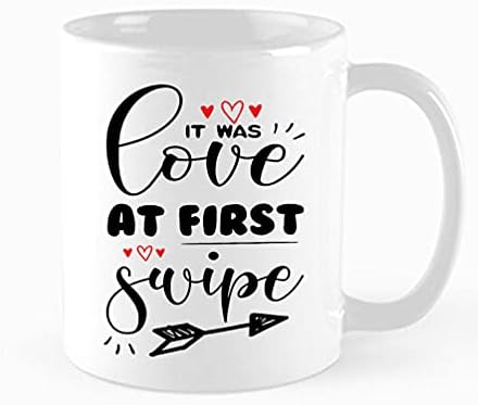 Забавна Кафеена чаша - Това беше Любов от пръв поглед, Подарък под формата на Чаши, Сарказъм, Мотивационни, Вдъхновяващи подаръци за Рожден Ден, съпруг, съпруга, Прия