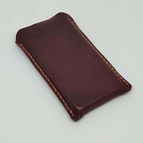 Чанта-кобур от естествена кожа за Xiaomi Mi Note 10, Калъф за вашия телефон ръчна изработка от естествена кожа, Изработен по поръчка Кожен Калъф-чанта за носене, Вертикална