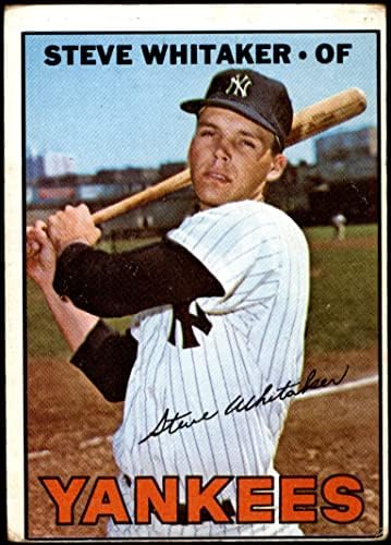 1967 Topps # 277 Стив Уитакър Ню Йорк Янкис (Бейзболна картичка) ЛОШ Янкис