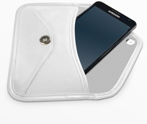 Калъф BoxWave, който е Съвместим с Umidigi S2 Lite (Case by BoxWave) - Луксозни Кожена чанта-месинджър, чанта-плик от изкуствена кожа