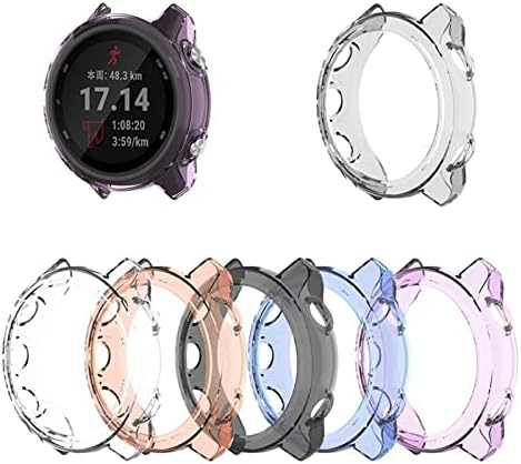 SKM Ултра-Кристално Чист защитен калъф от TPU за смарт часовници на Garmin Fenix 5X, Защитен калъф за Garmin Forerunner 245/245 М (Цвят:
