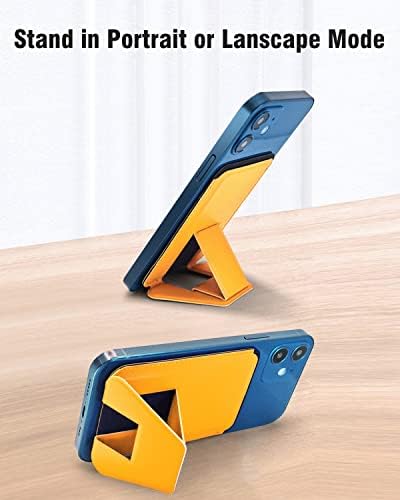 Чантата AmberVec MagSafe, който е съвместим с iPhone 14, iPhone 13 и iPhone 12 Mini Pro Max Plus, Магнитна поставка за чантата Apple