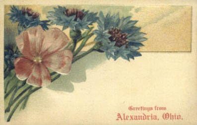 Пощенска картичка от Александрия, щата Охайо