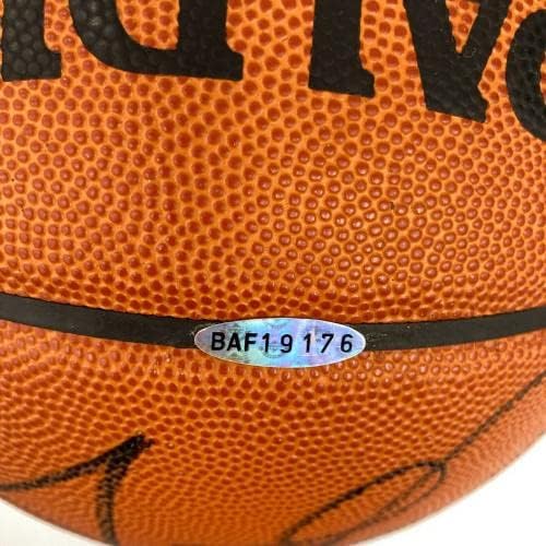 Скоти Pippen подписа договор с Булс Сполдинг в Официалната игра в НБА от 1996 баскетбол UDA & JSA - Баскетболни топки с автографи