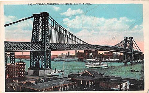 Уильямсбургский мост на пощенска Картичка от Ню Йорк