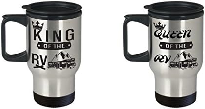 Комплект Чаши за пътуване на колела-Кафе Двойка За Къмпинг-King-Queen-Туристически чаша-Кухня в каравана