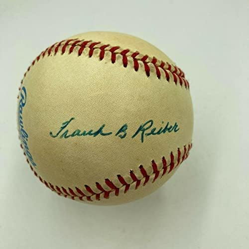 Франк Райбер подписа договор с Американската лига бейзбол Макфейл Детройт Тайгърс JSA COA - Бейзболни топки с автографи