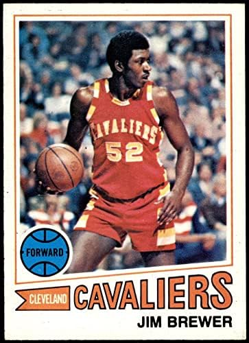 1977-Добрият играч № 9 Джим Брюър Кливланд Кавалиърс (баскетболно карта) EX+ Кавалиърс Минесота