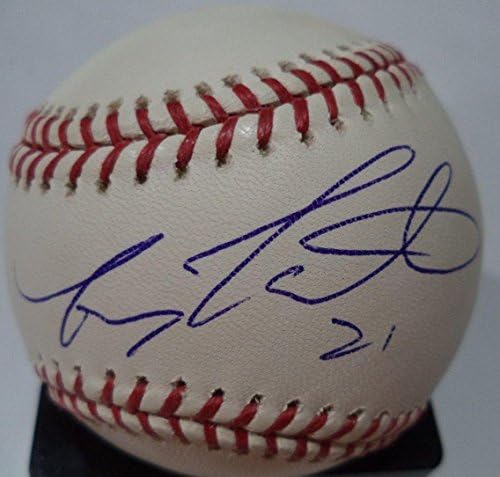 Тони Торкато Сан Франциско Джайентс подписа Бейзболни топки на Мейджър лийг бейзбол с Автограф W / coa - Бейзболни топки С автографи