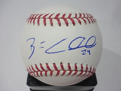 Брент Клевлен Тайгърс/ брэйвз Подписаха бейзболни топки с автографи на M. l. Baseball W / coa - Бейзболни топки с автографи