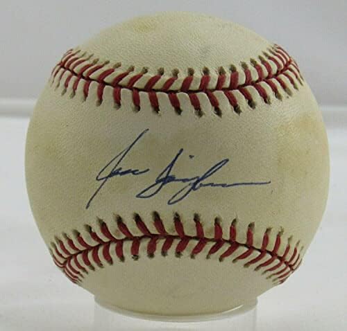 Джейсън Исрингхаузен Автограф с Автограф Rawlings Baseball B113 I - Бейзболни топки с Автографи