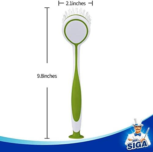 Кръгла четка за миене на съдове MR.SIGA, Размер: Диаметър 5.5 х 25 см Опаковка от 3 броя