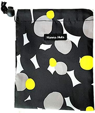 Чанта за обяд HannaHula на съвсем малък, Черна, Височина 8,7 x Широчина 6,5 инча (22 x 16,5 см)
