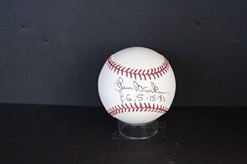 Лен Бейкър (P. G. 5-15-81) Подписа Бейзболен автограф Auto PSA/DNA AK24542 - Бейзболни топки с автографи