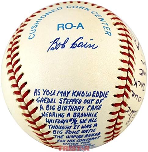 Ретро Бейзбол Боб Кейн и Джим Делсинга с Автограф Ела с Редки История, Написана на Ръка - и Бейзболни топки с Автографи