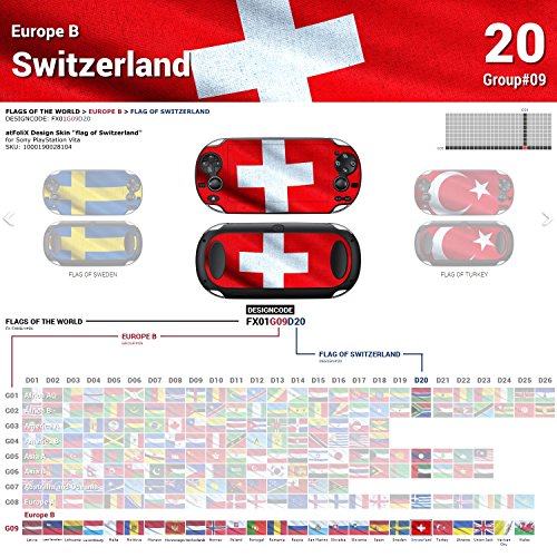Стикер-стикер на Sony PlayStation Vita Design Skin знаме на Швейцария за PlayStation Vita