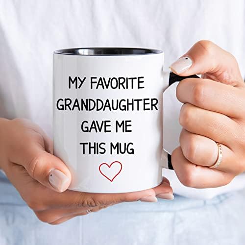 Livinges Моята Любима внучка ми подари Тази чаша Дедушкины чаши от Внуци Abuelo Любим Внук Дедушкина Кафеена чаша Бабини чаши от Внук