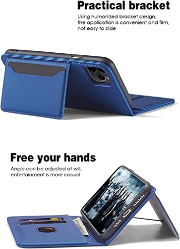 Чанта-портфейл HAODEE за iPhone 13 Mini/13/13 Pro/13 Pro Max, калъф-награда от изкуствена кожа, държач за карти, поставка с магнитна