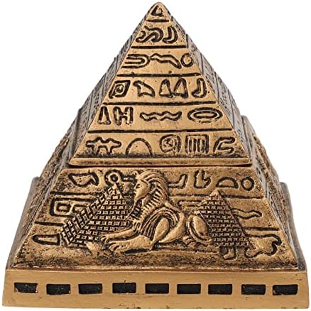 Zerodeko Пътен модел на Египетската Пирамида Ковчег На Паметта: Древен Ковчег за Украшения Пирамидална Очите на Статуята Скулптура Ключодържател