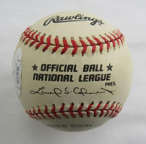 Уорън Спан Подписа Автограф Rawlings Baseball w/Insc JSA AC15639 - Бейзболни топки с Автографи