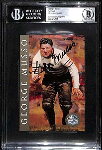73 Джордж Musso - 1998 Рон Микс КОПИТО Платина Футболни картички Autos (Звезда), Футболни топки БГД с автограф