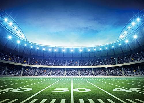 На фона на футболно игрище SJOLOON Super Bowl Фонове, за Снимки на Тема Спорт Украса на Парти Банер Студиен Подпори 11981 (10x8 фута)