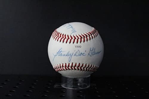 Тогава умряха маалон Дакетт и Стенли Глен Подписаха Бейзболни Автографи Auto PSA/DNA AL56545 - Бейзболни топки с Автографи