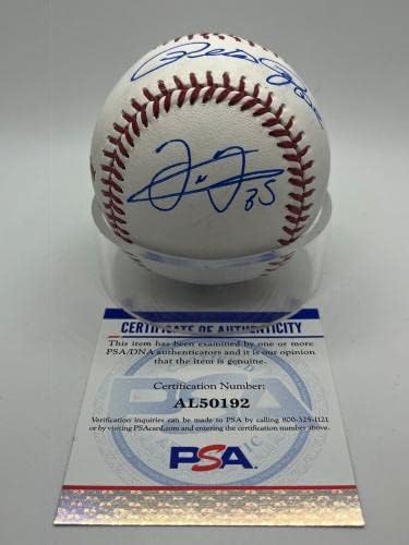 Пийт Роуз Франк Томас Хосе Кансеко Подписа Автограф Baseball PSA DNA * 2 - Бейзболни топки с автографи