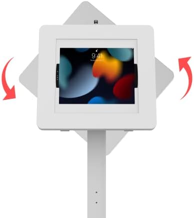 Фина Подова поставка | CTA Висока стойка за павилион с дисплея на 360 градуса, на Притежателя на таблета | Достъп до зарядното устройство