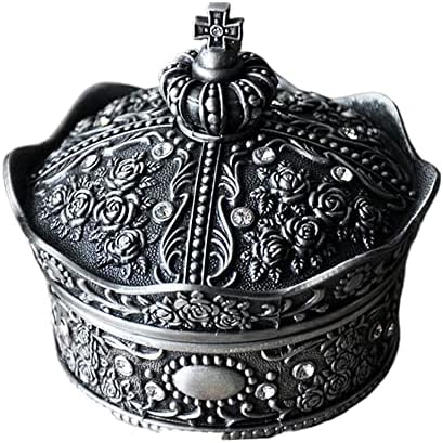 WLBHWL Европейската Ретро Ковчег за Бижута Принцеса, Кутия За Съхранение на Бижута в Короната, Ковчег за Бижута, Метален Пръстен, Кутия