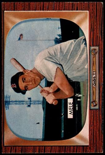 1955 Боуман 147 Сам Меле на Бостън Ред Сокс (Бейзболна картичка), БИВШ играч на Ред Сокс