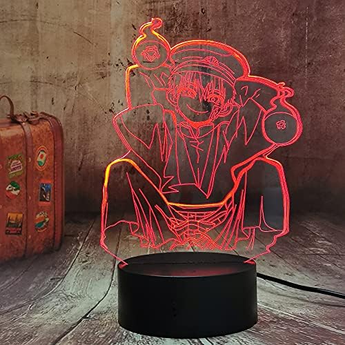 Bri-moryea Японското Аниме Ханако Кун, 7 Променящия Цвят Ночников, 3D Led Лампа Ханако Кун, за Декорация на Дома, Спални, USB Сензорен