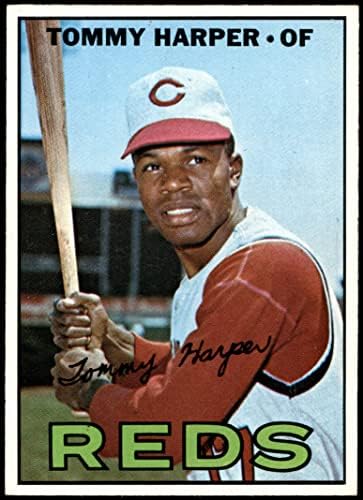 1967 Topps 392 Томи Харпър Синсинати Редс (Бейзболна картичка) EX/MT + Maya