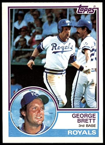 1983 Topps 600 Джордж Брет Канзас Сити Роялз (Бейзболна картичка) EX/MT Рояли